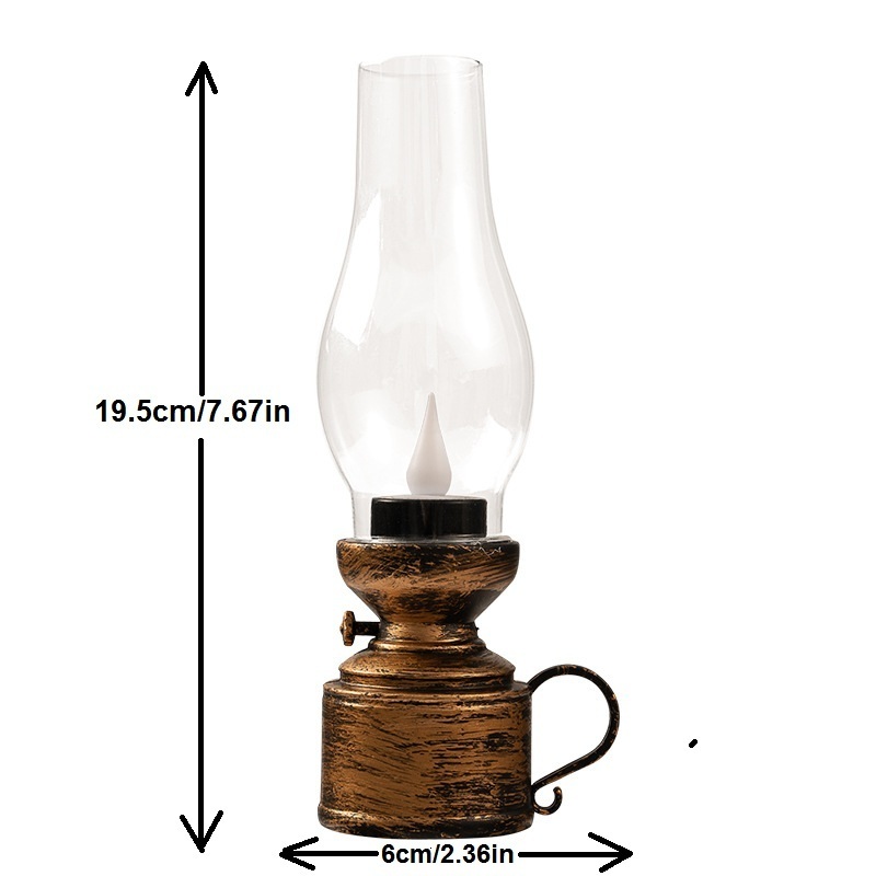 LED lantern holiday lamp retro swinging kerosene lamps  night light with battery led candle