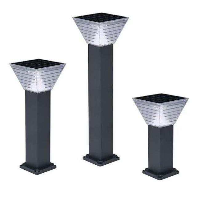 Solar Garden Lights Outdoor Waterproof for Pathway Decorative Bollard Light Square Lawn Lamp LED Park Road Landscape Lighting 80