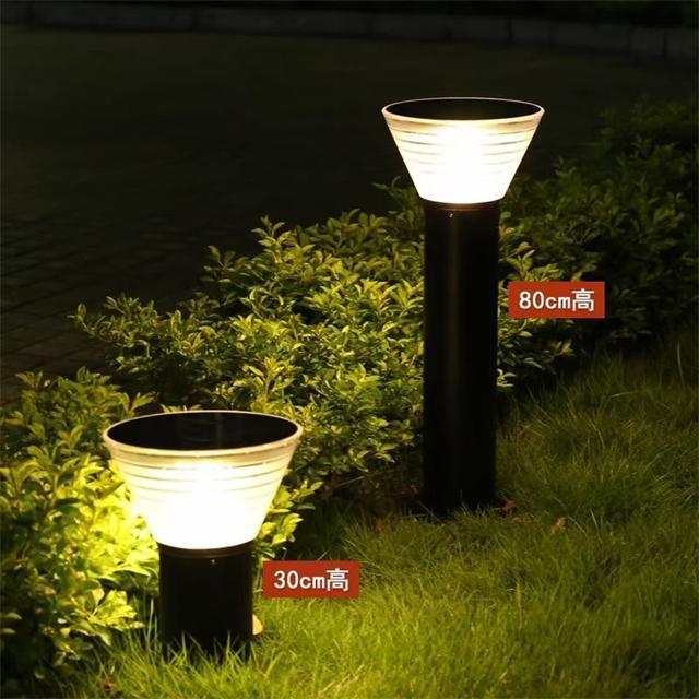 Solar Garden Lights Outdoor Waterproof for Pathway Decorative Bollard Light Square Lawn Lamp LED Park Road Landscape Lighting 80