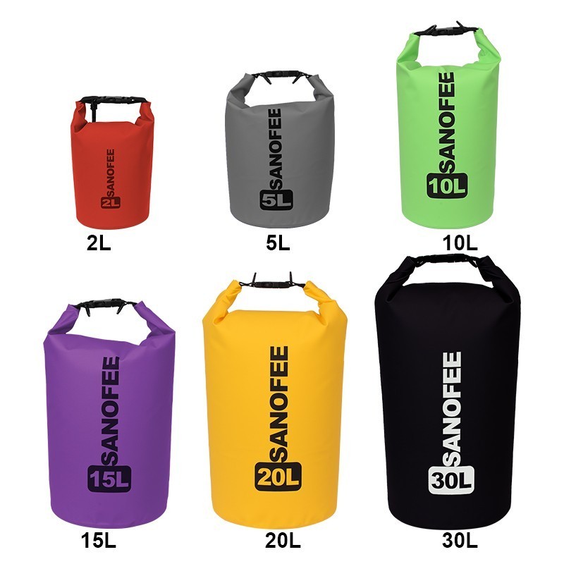 Durable Camping Hiking Boating Ocean Pack Sport Beach Gear 500d Pvc 2l 5l 10l 20l Waterproof Dry Bag