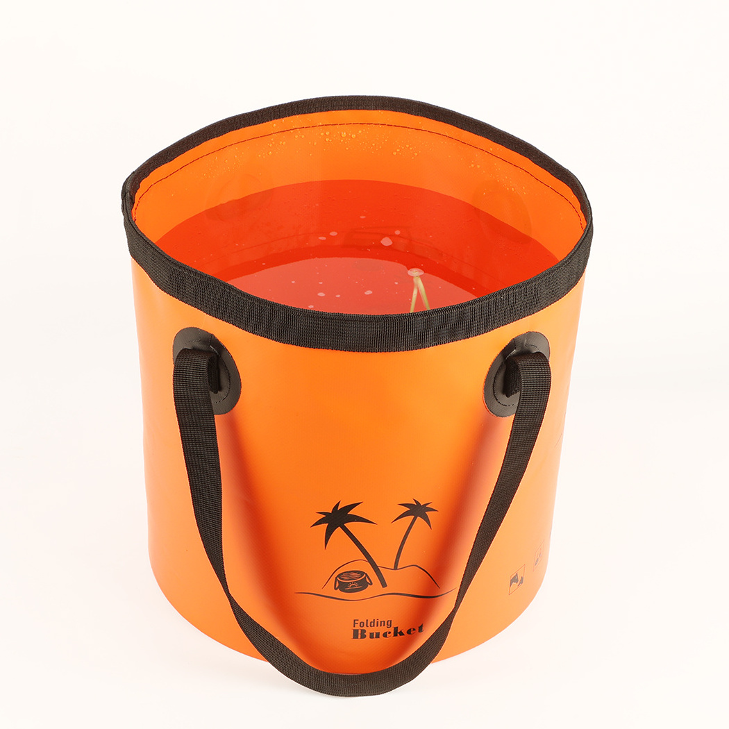 Hot Seller Portable Pvc Foot Bucket Water Round Ice Bucket Folding Durable Storage Bag For Fishing