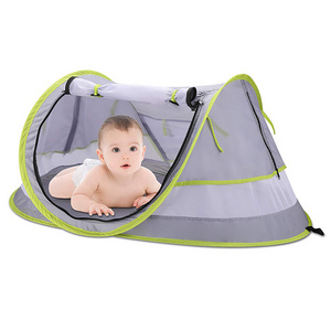 Portable Pop Up Kids Beach Tent UPF 50+ UV Protection Sun Shelter with Mosquito Net Baby Beach Tent