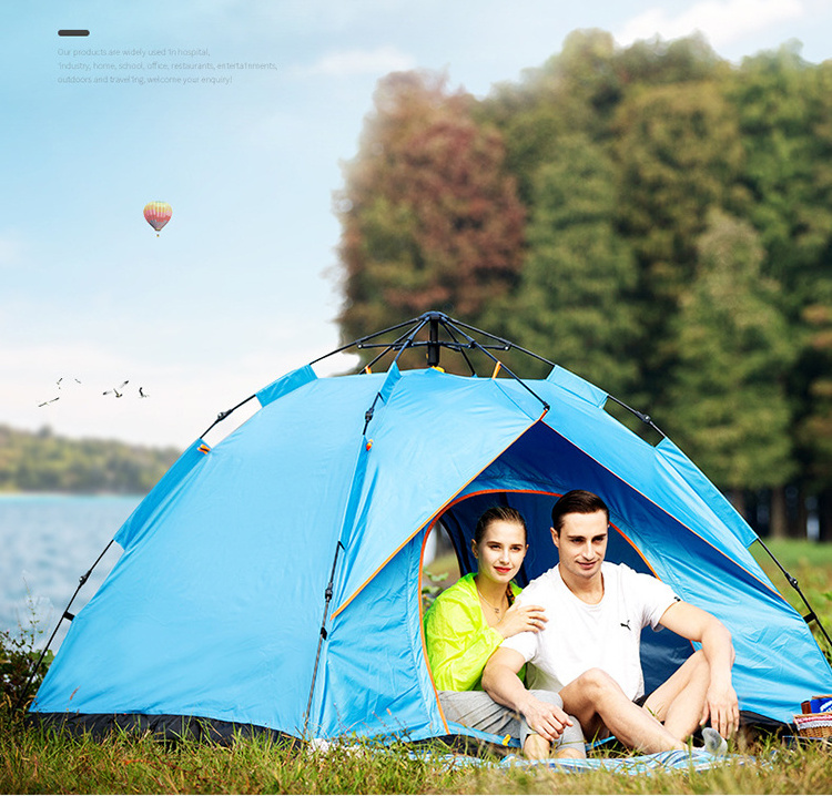 Outdoor Waterproof 1-4 person Portable Beach Folding Automatic Pop up tents camping outdoor