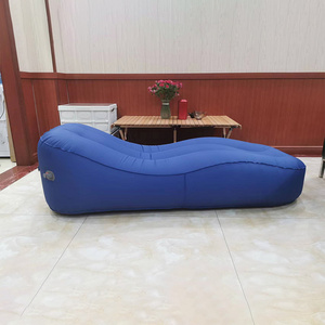 Selling Camping Beach Inflatable Bed Portable Outdoor Lazy Bag Fast Inflatable Air Sofa Sleeping Lounger