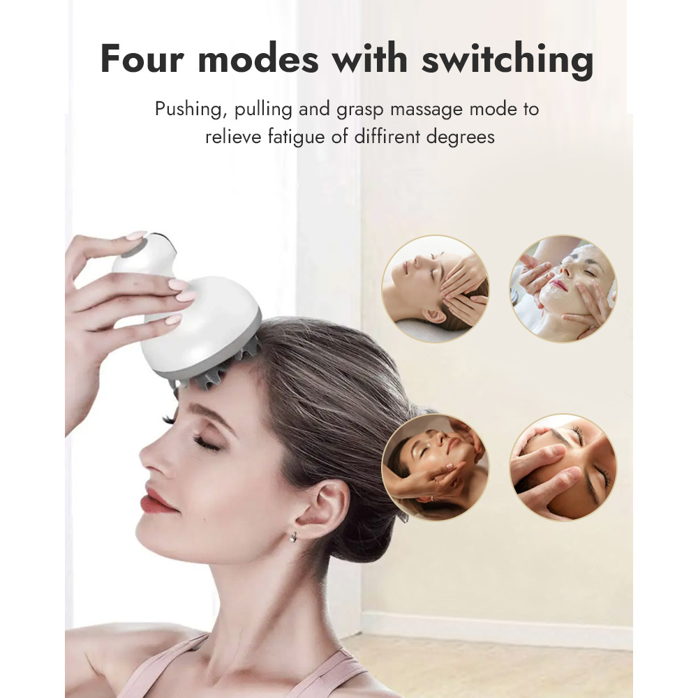 Synogal portable rechargeable waterproof deep clean stress relax head scratecher scalp massager