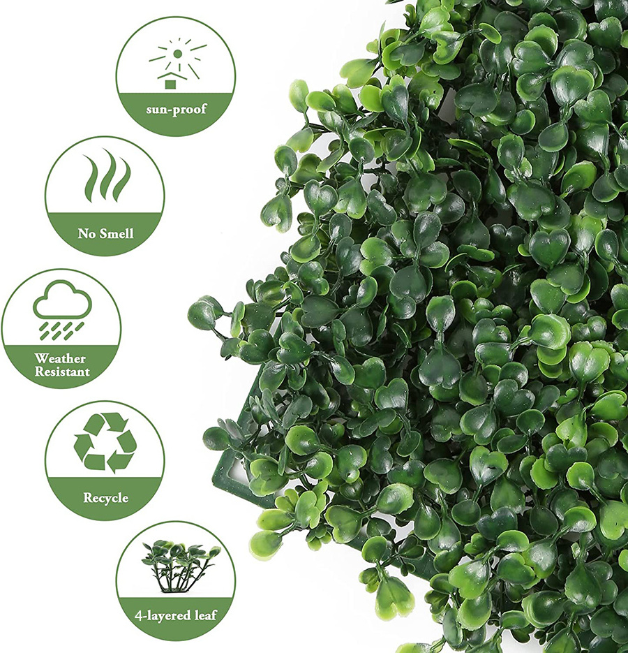 40x60 cm Lawn Plastic Hanging Artificial Plant Grass Wall for Wall Decoration Artificial Plant Wall Boxwood Panels