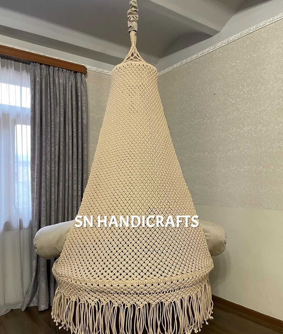 Handmade Macrame Boho Baby Swing Chair