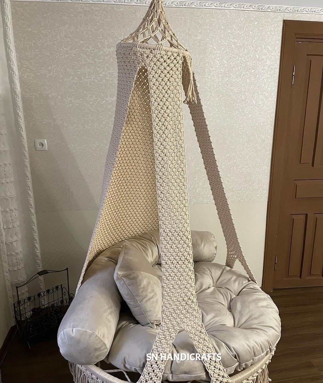 Handmade Macrame Boho Baby Swing Chair