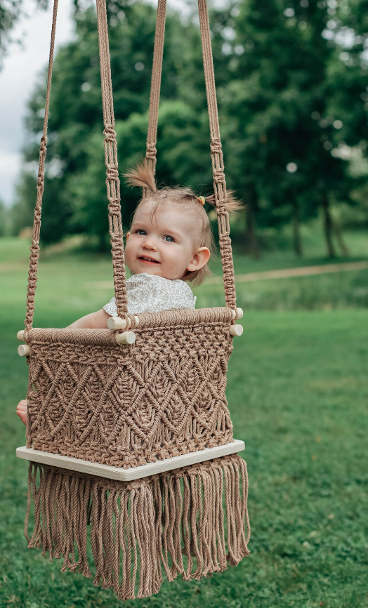 Crochet baby bouncer deals