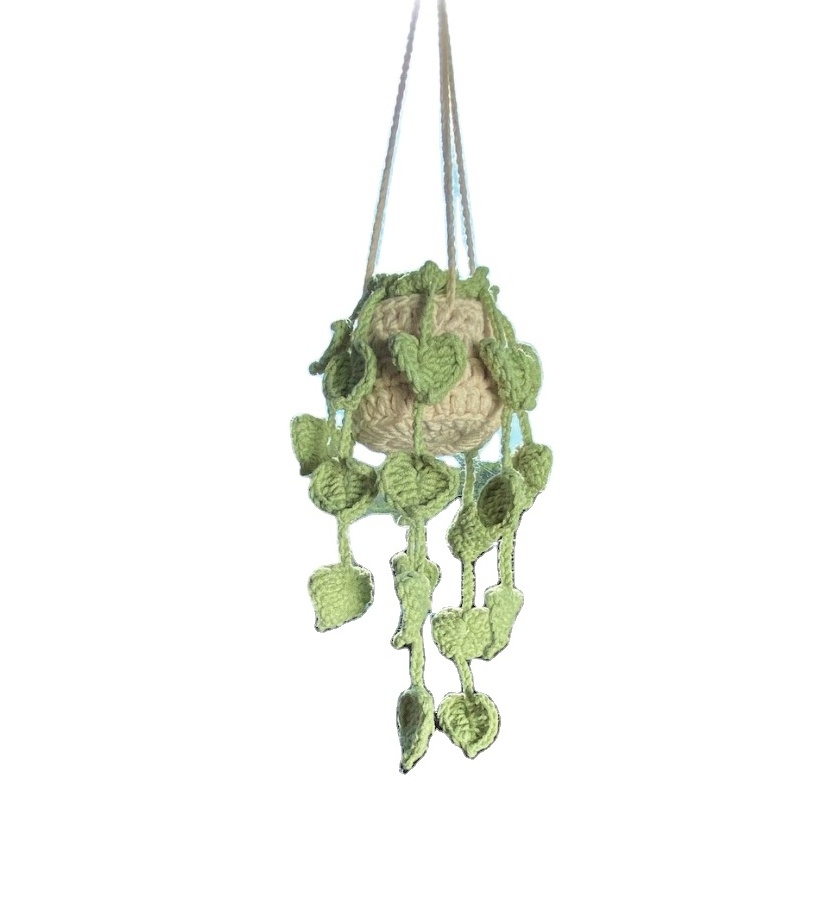 Crochet Hanging Plants Customized Macrame plant hanger For Wall and Window Decoration