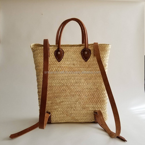 Handmade Straw Backpack - French Basket