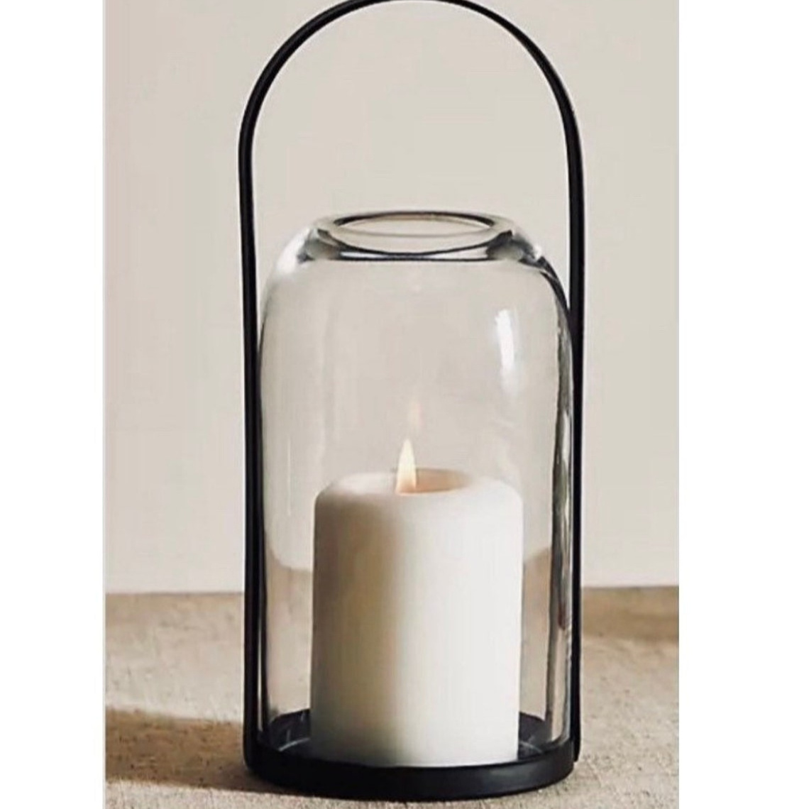 Black Home Lantern Candle Holder Single Lanterns for Candles Christmas candle holder