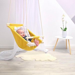 Baby swing, mustard, indoor swing, nursery decor. Baby shower gift