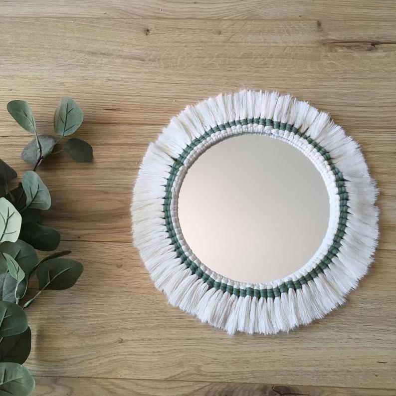 Macrame Mirror dresser with mirror