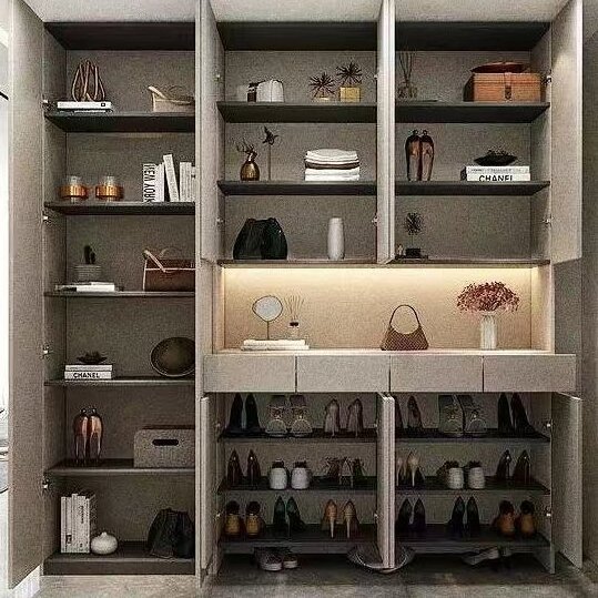 Minimalist Style Foyer Shoe Storage Cabinet Hall Shoe Rack for Home Furniture