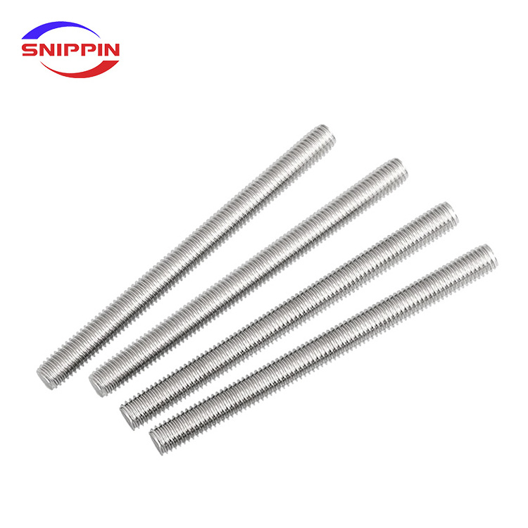 304 Stainless Steel Fully Threaded Rods Bar DIN975 Studs Screw Rod Wire M2M2.5M3M4M5M6M10M12M14M16M18M20M22M27M33 Screw Rod