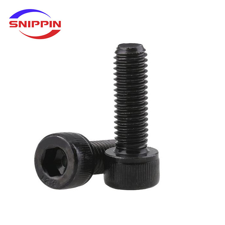 Black Grade 14.9 Alloy Steel Hexagon Hex Socket Cup Head Screw Cylindrical Head Allen High Strength Bolt M6M8M10M12M16M20