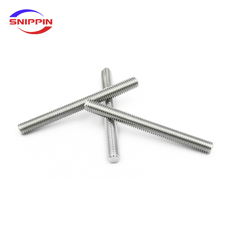 304 Stainless Steel Fully Threaded Rods Bar DIN975 Studs Screw Rod Wire M2M2.5M3M4M5M6M10M12M14M16M18M20M22M27M33 Screw Rod