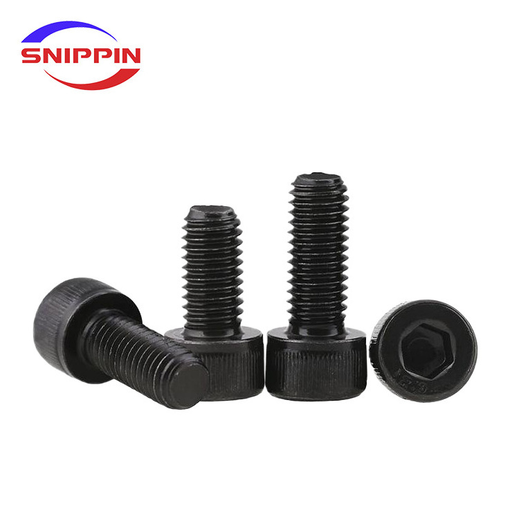 Black Grade 14.9 Alloy Steel Hexagon Hex Socket Cup Head Screw Cylindrical Head Allen High Strength Bolt M6M8M10M12M16M20