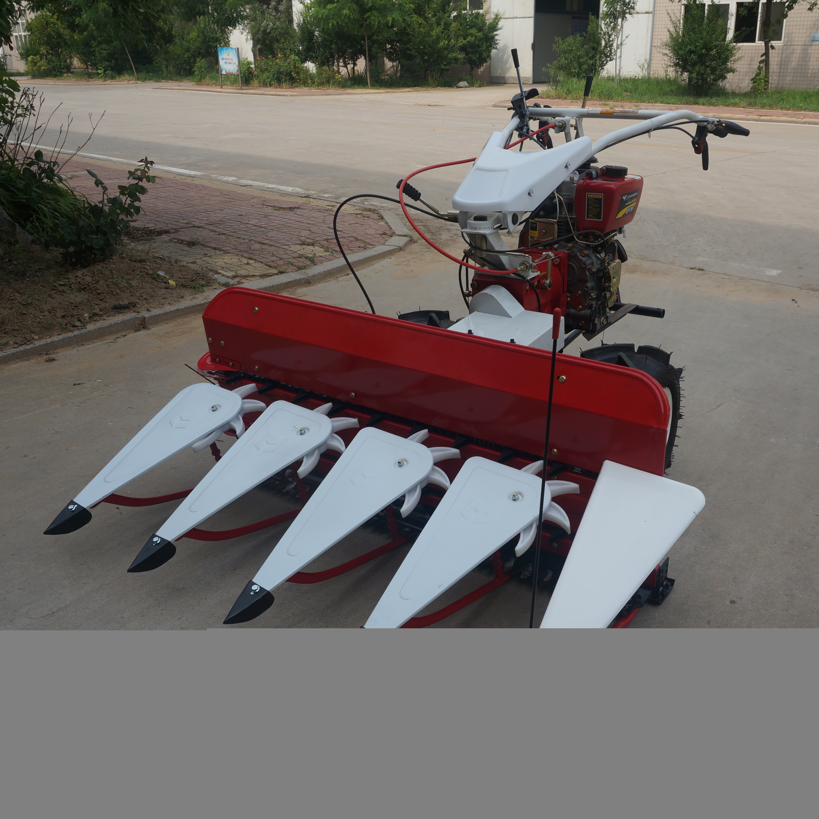 Small Paddy Rice Harvester Swather Reaper