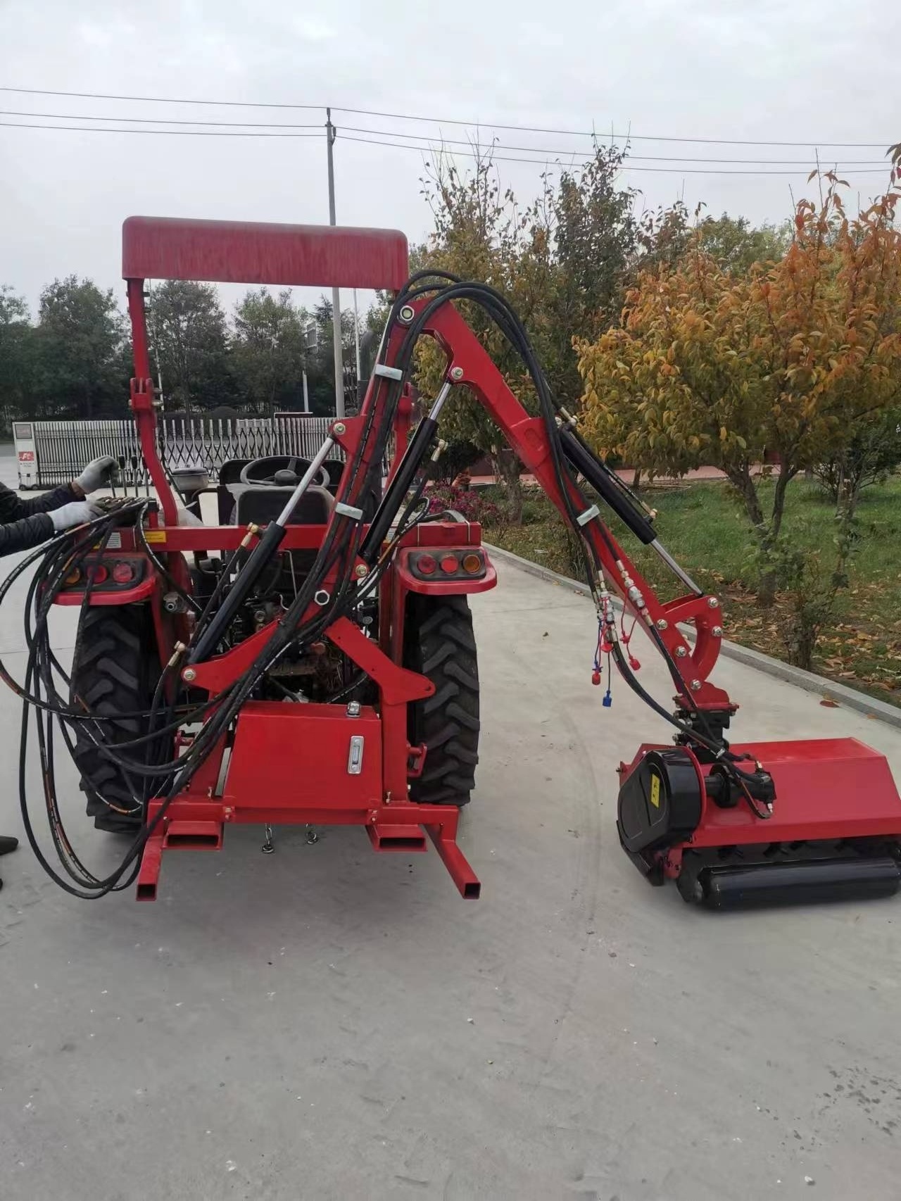 Farm   tractor  side Branch pruning machine tractor mounted tree cutter