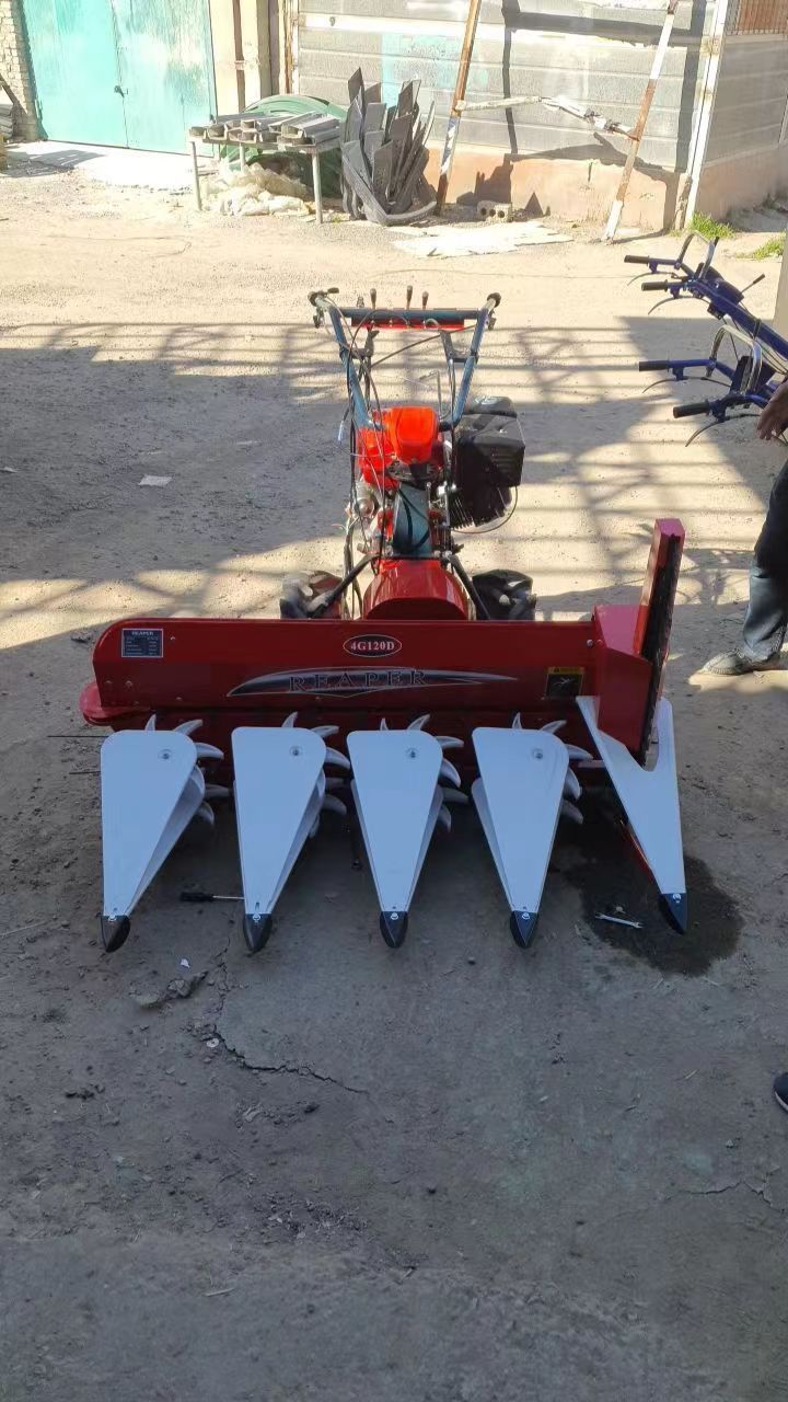 Small Paddy Rice Harvester Swather Reaper