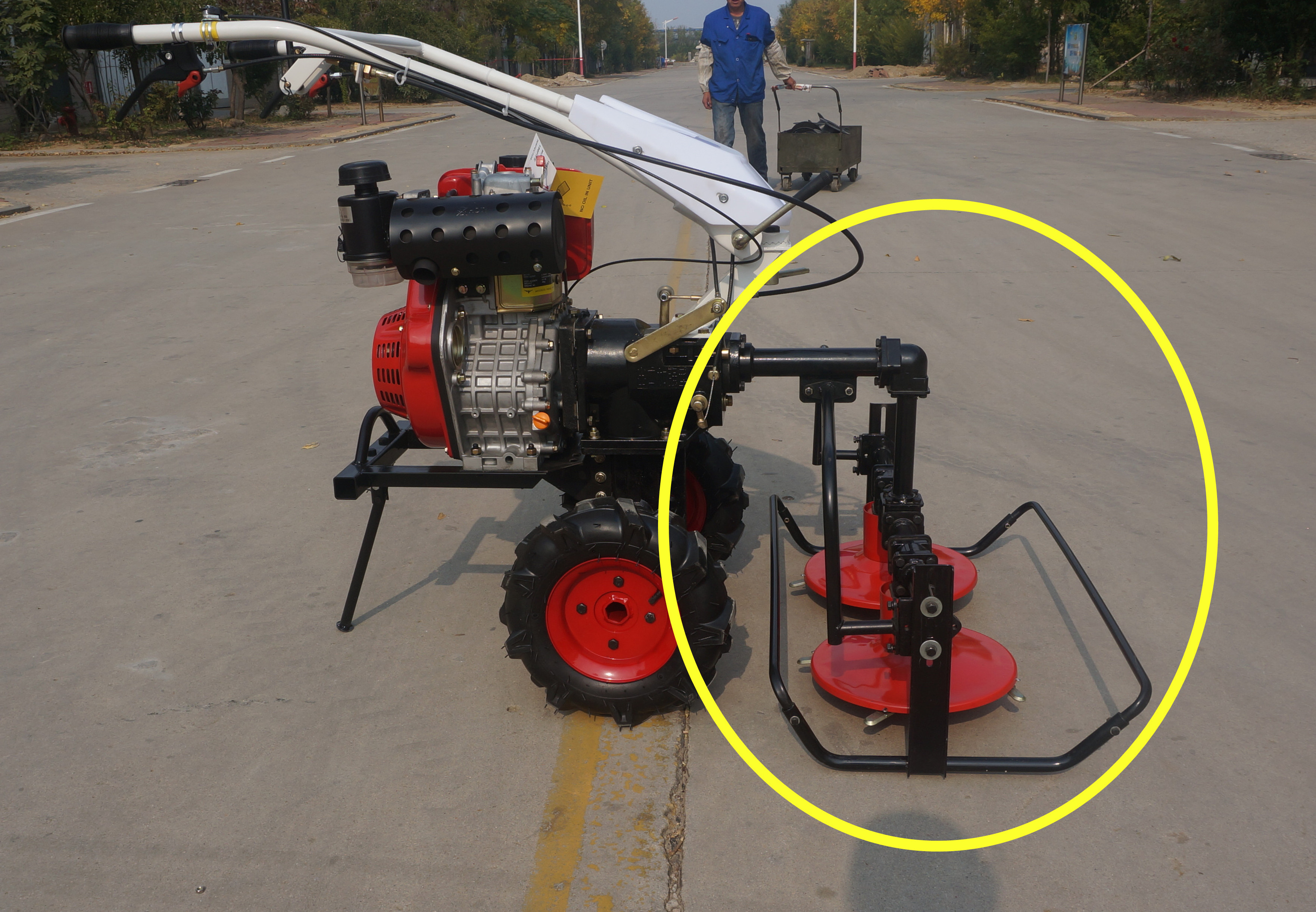 PTO Driven Mower for Power Tiller