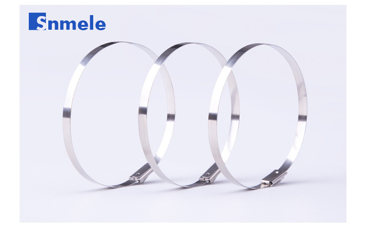 snmele   Good quality Epoxy coated cable tie 304 stainless steel cable tie-Ball LOCK Type  4.6X100mm