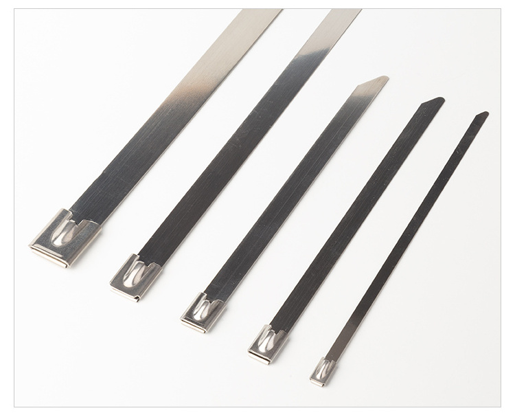 Thin flexible  Ball-Lock high quality Stainless steel zip ties