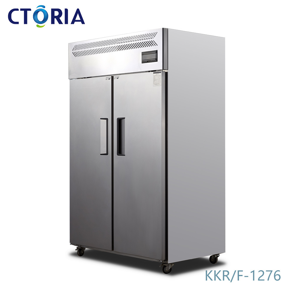 Automatic Manufacturer Side-By-Side Commercial Double Door Fridge Refrigerator And Freezers