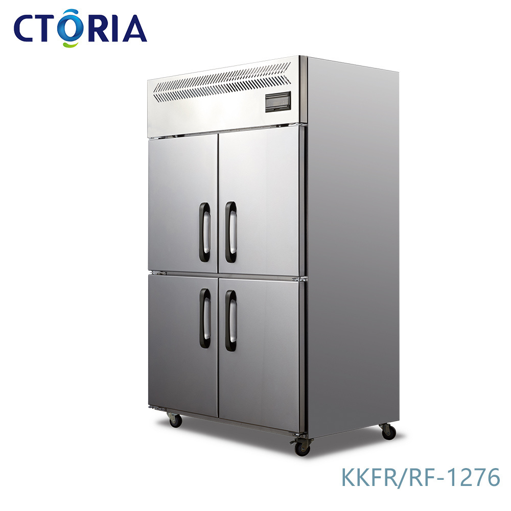 Automatic Manufacturer Side-By-Side Commercial Double Door Fridge Refrigerator And Freezers