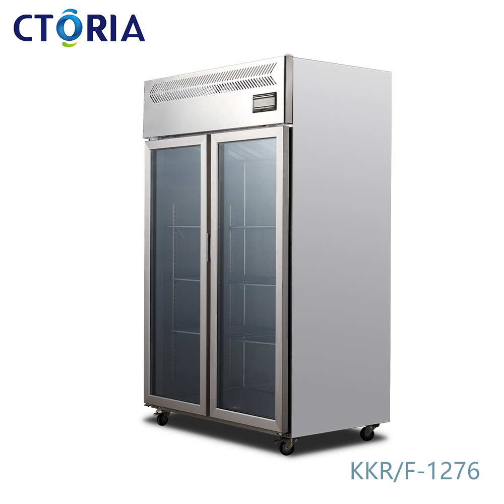 Automatic Manufacturer Side-By-Side Commercial Double Door Fridge Refrigerator And Freezers