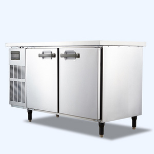 Open Fridge Vegetables Fruit Used Supermarket Customizable Style Air Cooler Under Table Display Freezer