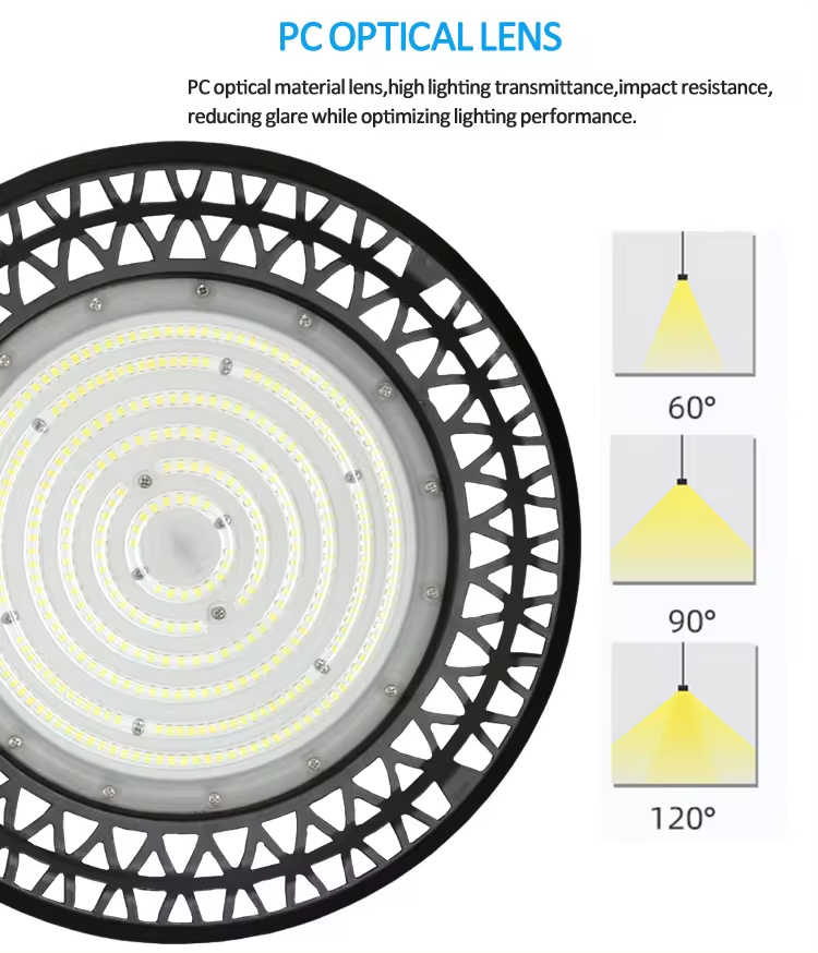 New Product 30000lm 200W UFO LED High Bay Light Industrial Commercial Lighting for Garage Warehouse  SAA ETL Workshop Bay Light