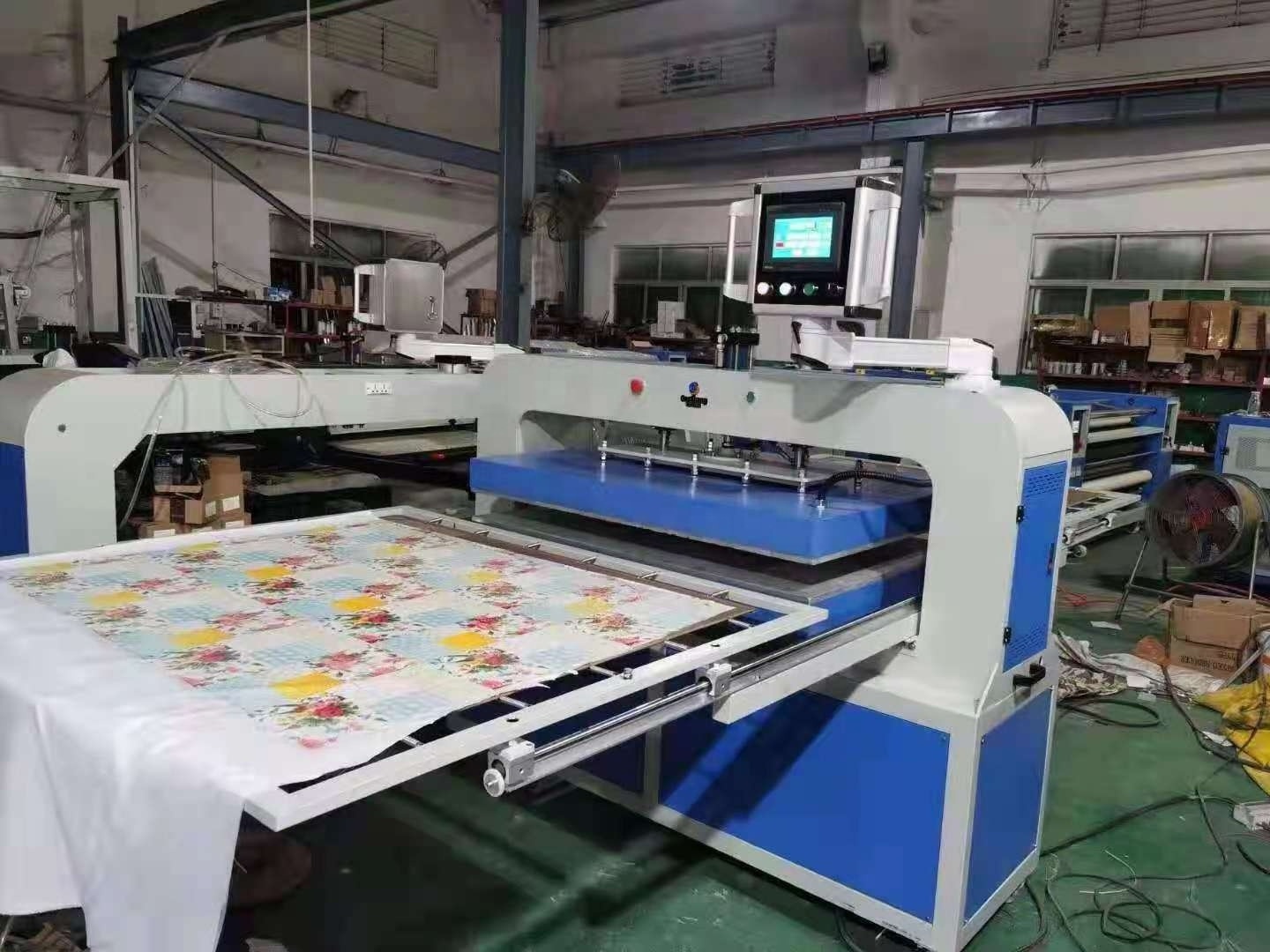 latest large format heat press transfer Printing Machine for fabric garment blanket