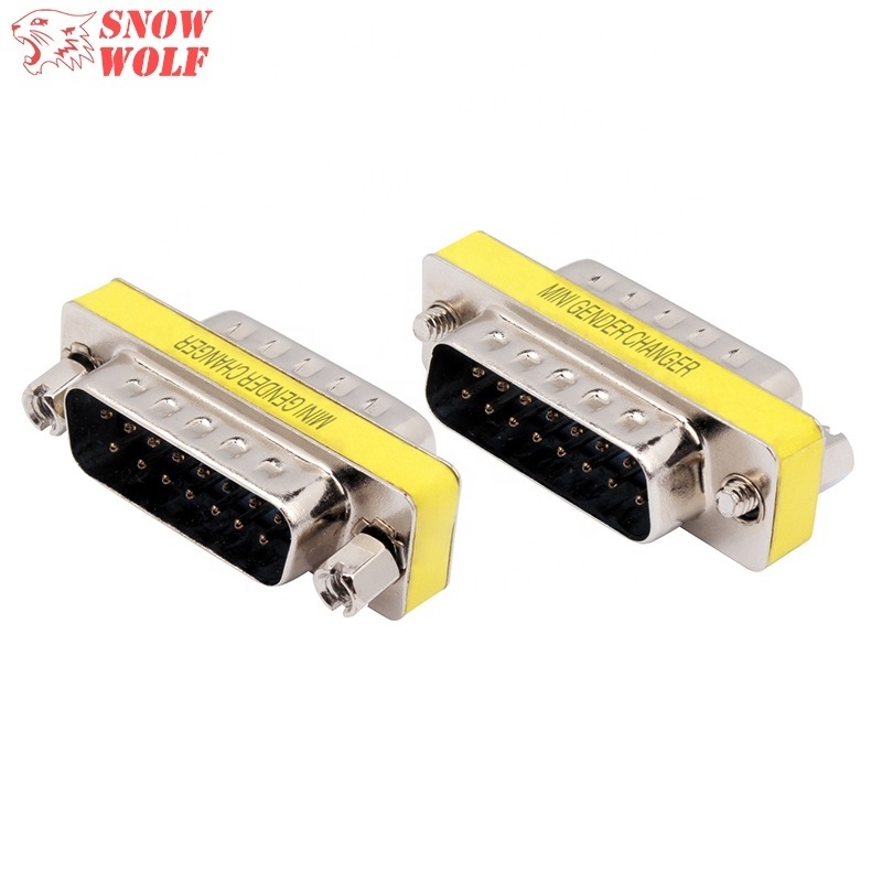 D-sub 15 Pin connector DB15 mini gender changer Female to Female Adapter