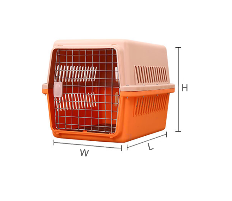 Pet Travel Carrier Pet Air Box Dog Cat Transport Cage Portable Case Homes plastic pet cage