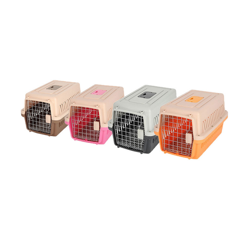 Pet Travel Carrier Pet Air Box Dog Cat Transport Cage Portable Case Homes plastic pet cage