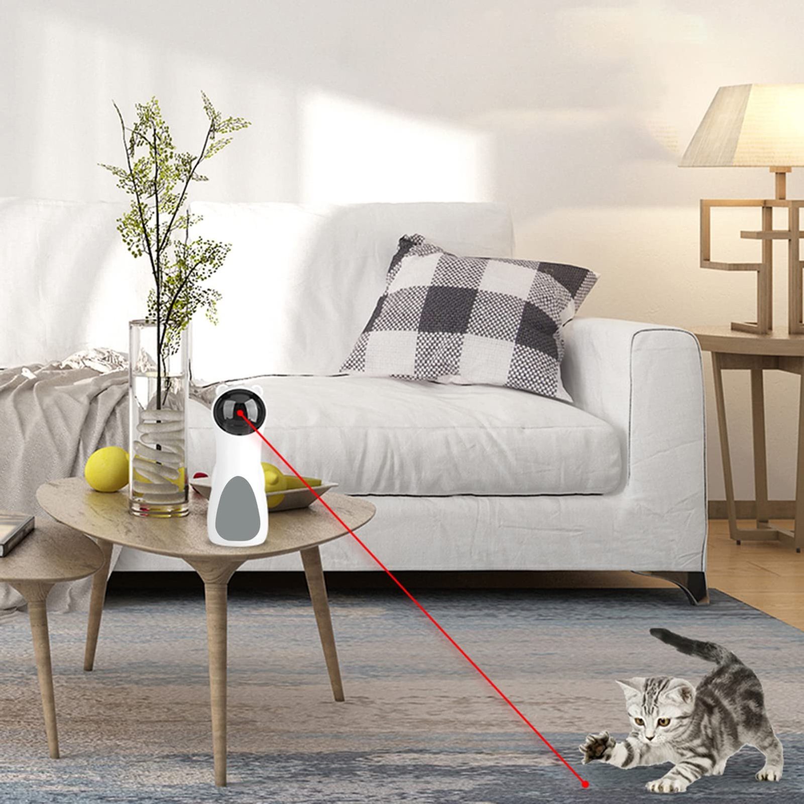 Custom Pet Training Chaser Tool Automatic Interactive Led Light Laser Pointer Interactive Chasing Laser Cat Toy