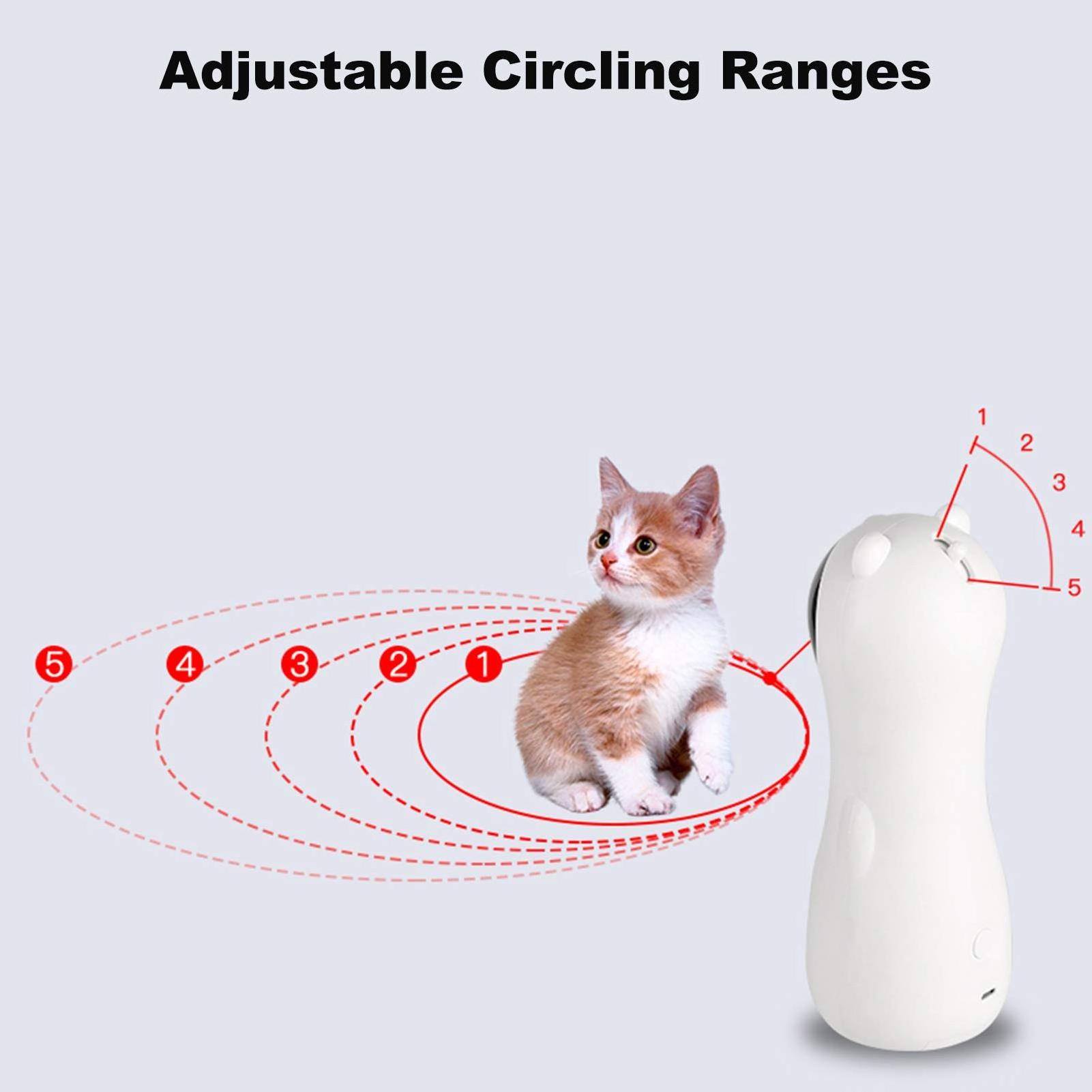 Custom Pet Training Chaser Tool Automatic Interactive Led Light Laser Pointer Interactive Chasing Laser Cat Toy