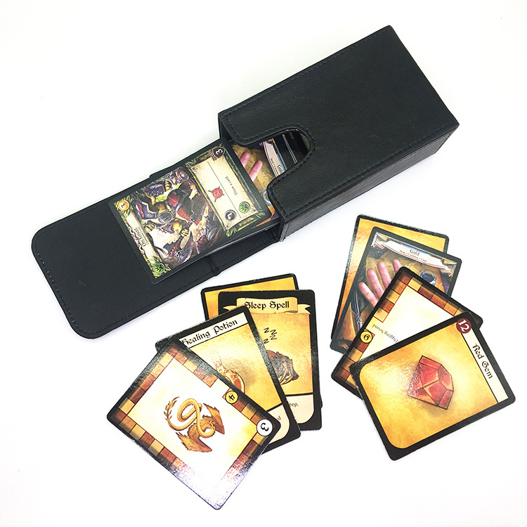 Leather Trading Yugioh Collecting Leather Deck Box Board Game Card Protector Storage Deck Box