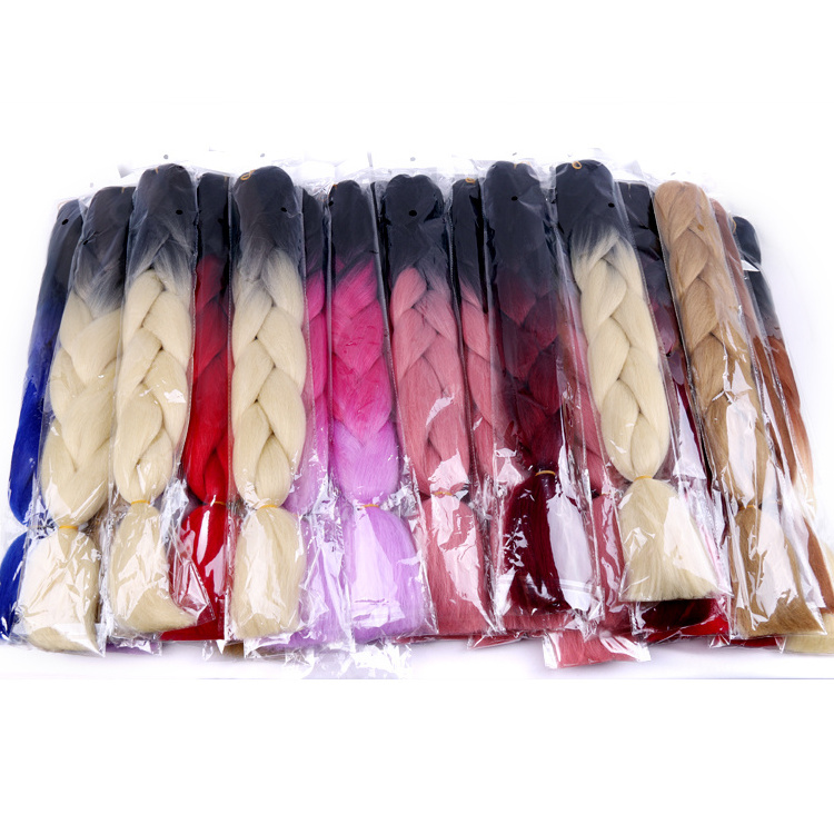 Anti Itch Amazing Ghana Ombre Braiding Hair Wholesale China Hair Products For Black Women Yaki Braids