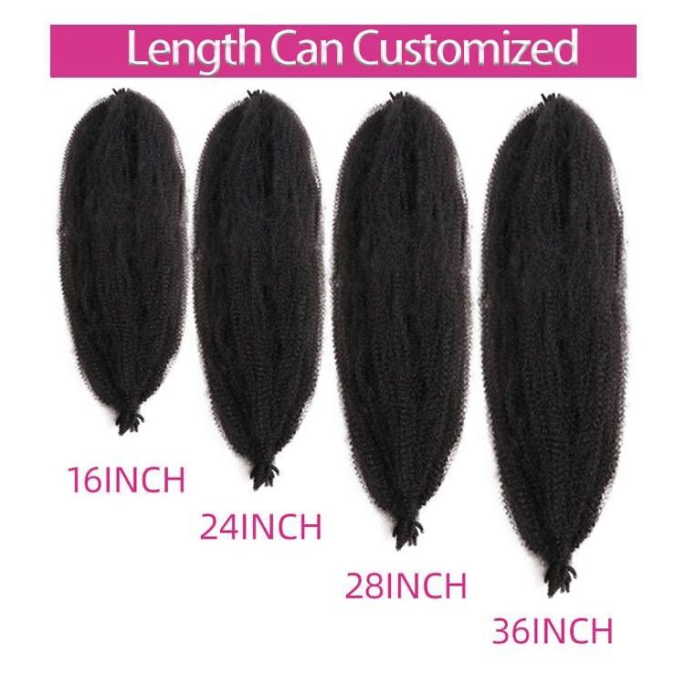 Wholesale Expression Synthetic Afro Spring Twist Hair Attachment For Ombre Kinky Marley European Extensions Crochet Braid Hair