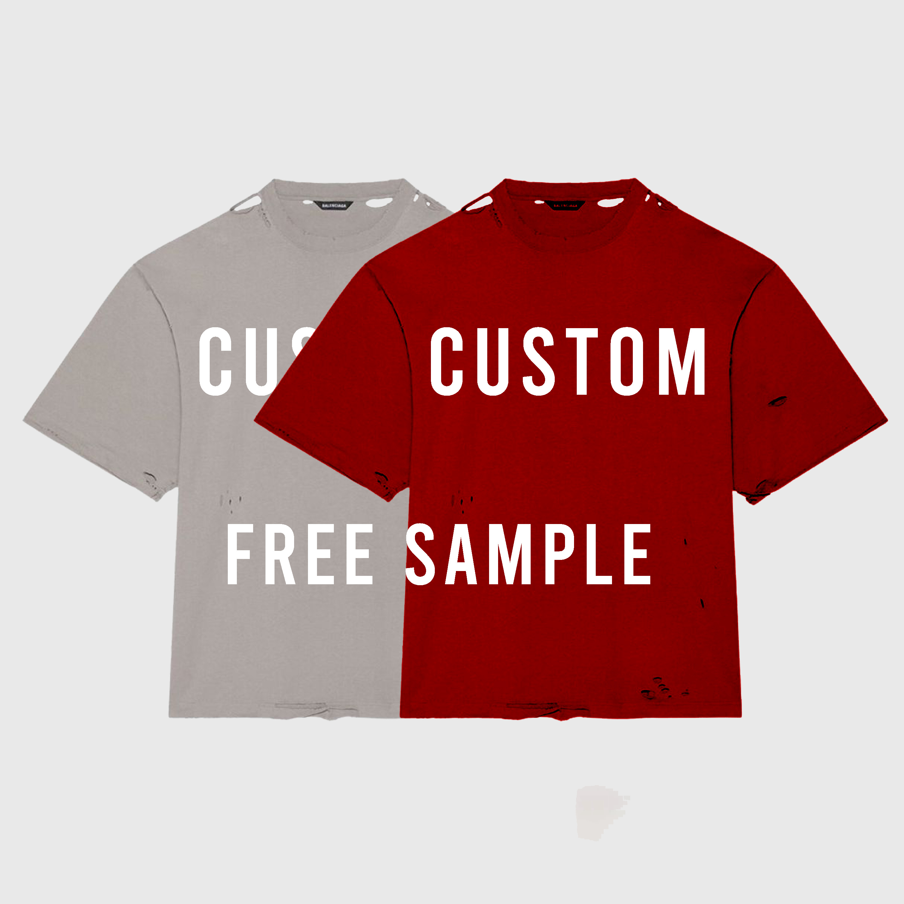 FREE SAMPLE with bulk order Design Custom Logo Luxury Blank Casual Boxy Heavy Weight Cotton Screen Printing Unisex T Shirt Men