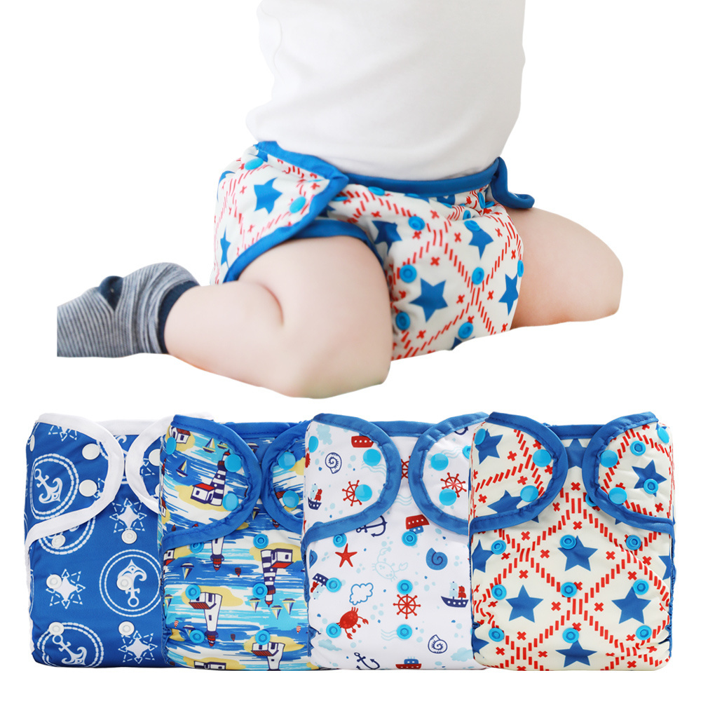 Cloth Diaper Nappy Diapers Manufacture Pants for Sale 2022 New Custom Printed Reusable Washable Baby Opp Bag Fashionable Accept