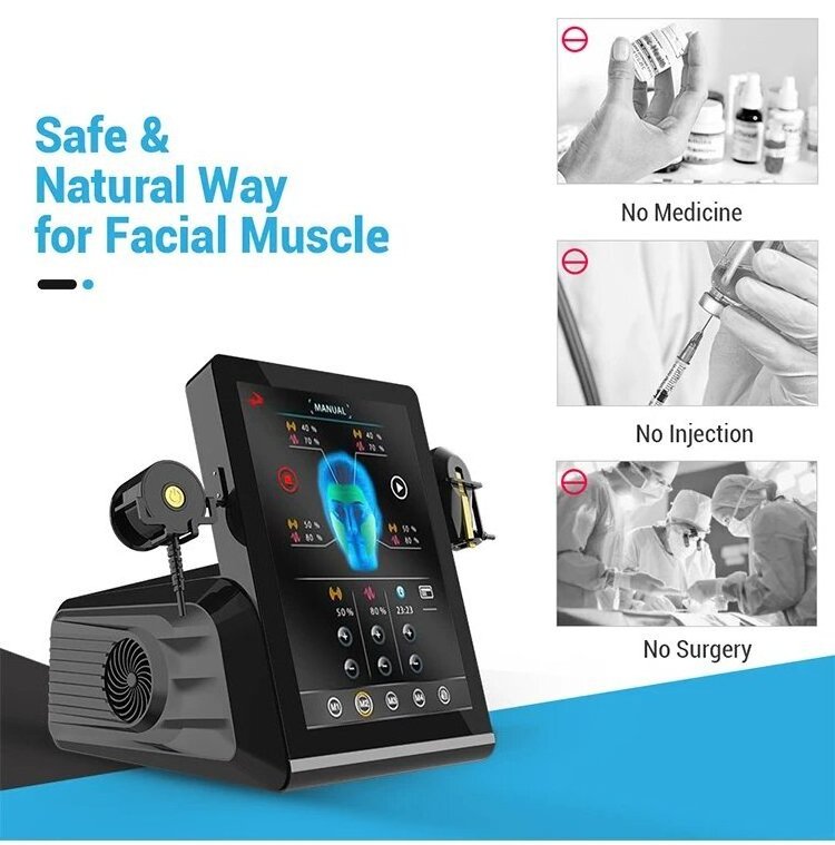 PE FACE 6 In 1 Double Chin Wrinkle Removal RF Cheek Lifting Removal Massager Ems For Face Sculpting