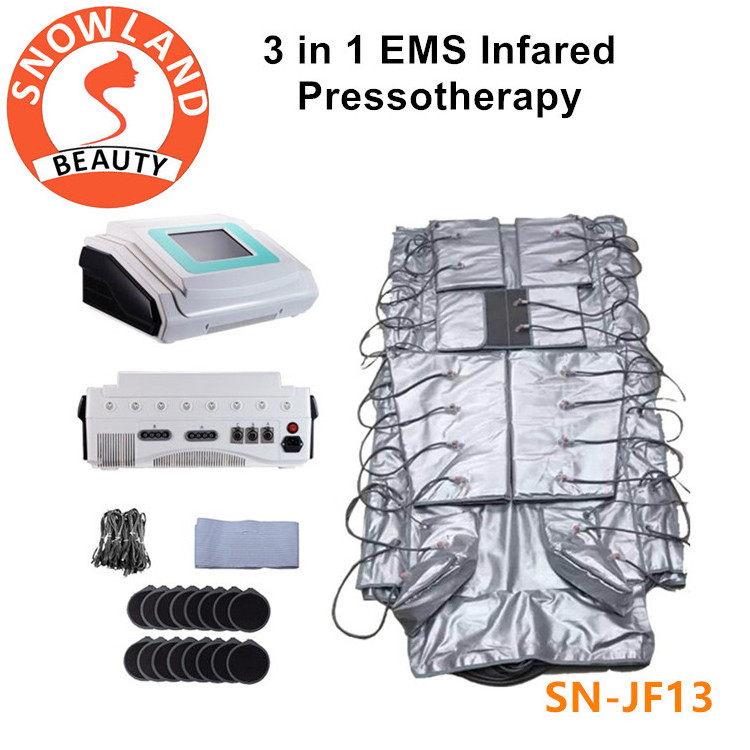 3 In 1 EMS Infrared Body Slimming Pressotherapy Presoterapie Lymphatic Drainage Machine