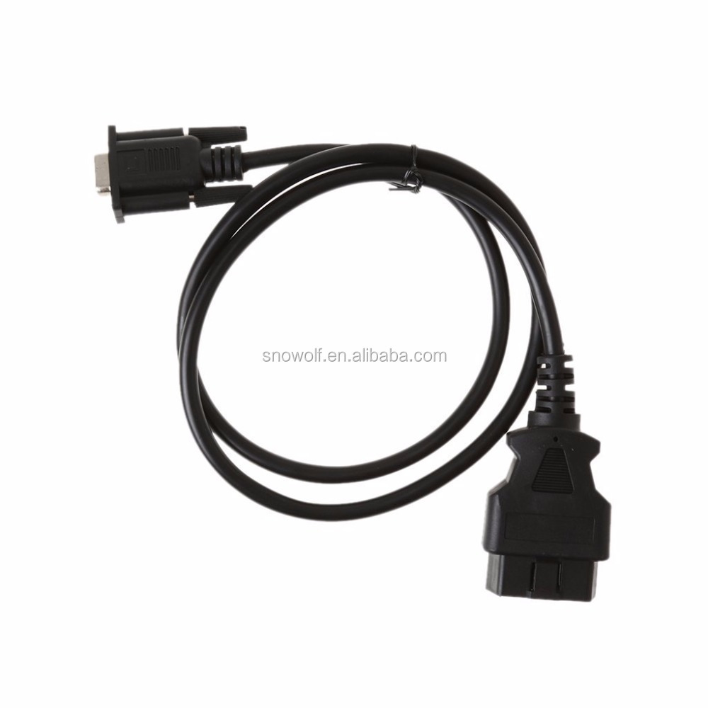 VAG 16PIN TO DB 9pin Serial RS232 OBD2 CABLE Diagnostic Vehicle Cable