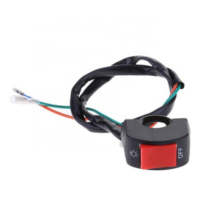 5 Colors Motorcycle On-Off Switch Push Button 22mm Handlebar Switches 12V ATV Electronic Bike Scooter Motorbike Bullet Connector