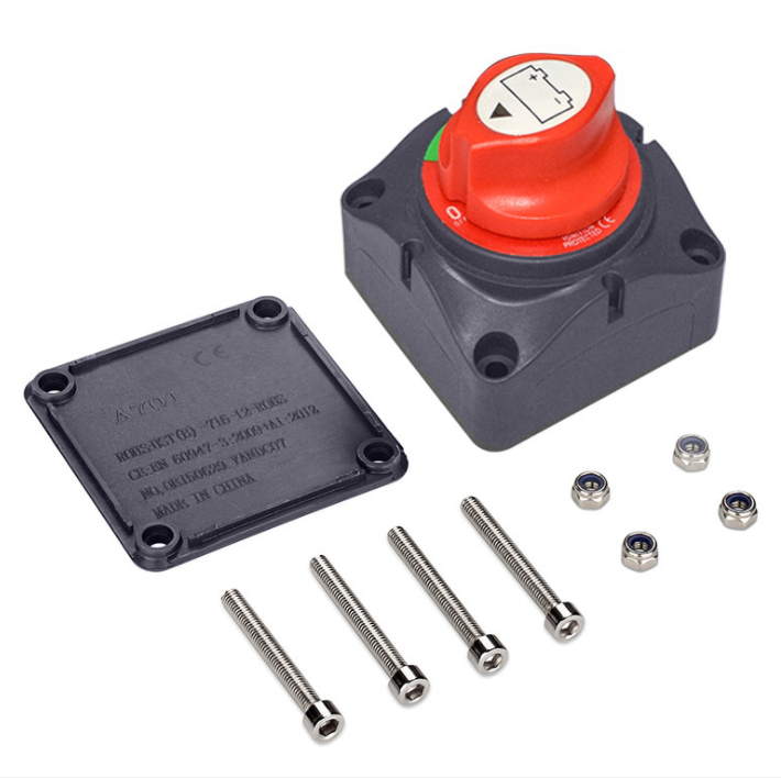 Car Auto 12V-60V 100A-300A RV Marine Boat Battery Selector Isolator Disconnect Rotary Switch Cut